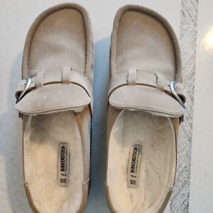 Birkenstock Buckley Shearling Taupe Size 9 (40)
